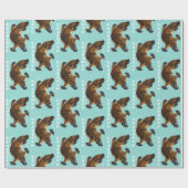 platypus met eenkopvis cadeaupapier (Vlak)