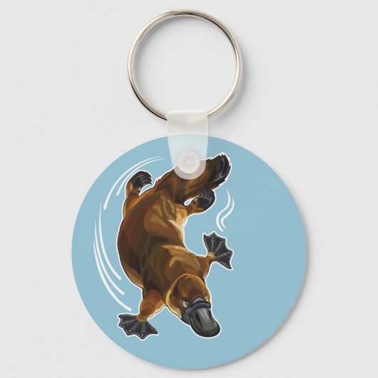 platypus met eenkopvis sleutelhanger (Voorkant)