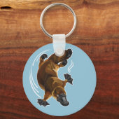 platypus met eenkopvis sleutelhanger (Voorkant)