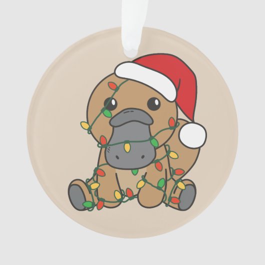 Platypus Noël Animaux d'hiver Vacances Platypus (devant)