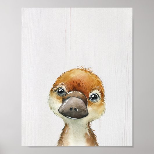 Platypus Nursery Art Print (Voorkant)