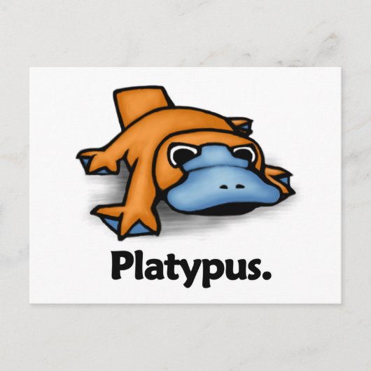 Platypus Platypus. Briefkaart (Voorkant)