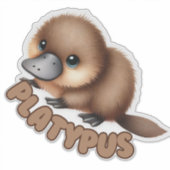 PLATYPUS - STICKER DE NURSERIE (Devant)