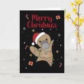 Platypus Tablettes de Noël Sweet Animaux Carte (Fleur jaune)
