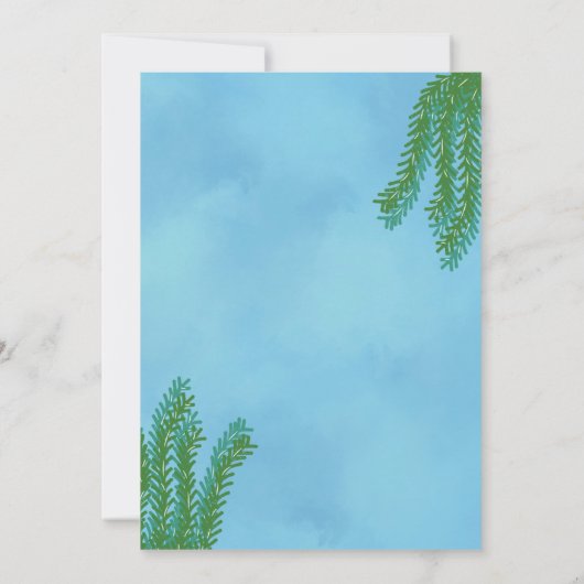 Platypus verjaardagsuitnodiging kaart (Achterkant)