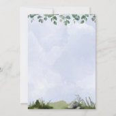 Platypus verjaardagsuitnodiging kaart (Achterkant)