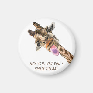 Plauful Magnet Gift Giraffe Tongue Out - Smile Magneet