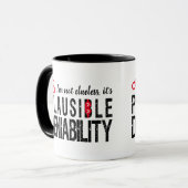 Plausible Deniability (niet nutteloos) grappig Mok (Voorkant links)