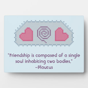 Plautus Friendship Quote Plaque Fotoplaat
