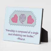 Plautus Friendship Quote Plaque Fotoplaat (Zijkant)