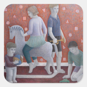 Play 2010 vierkante sticker