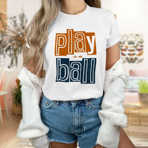Play Ball T-Shirt, Summer Baseball T-shirt