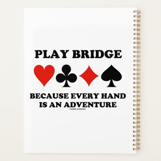 Play Bridge Parce Que Chaque Main Est Une Aventure (Dos)