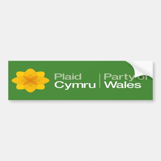 Play Cymru Party of Wales Bumpersticker (Voorkant)