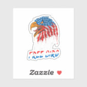 Play Free Bird Bald Eagle American Sticker (Vel)