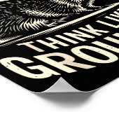 Play Grounded Think Like A Groundhog  Poster (Hoek)