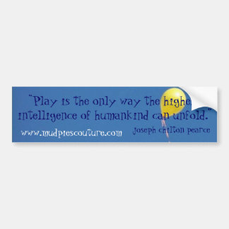 play intelligence - Gepersonaliseerd - Gepersonali Bumpersticker