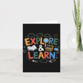 Play Is Learning Explore And Learn Preschool Teach Kaart (Voorkant)