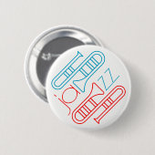 Play jazz ronde button 5,7 cm (Voorkant /achterkant)
