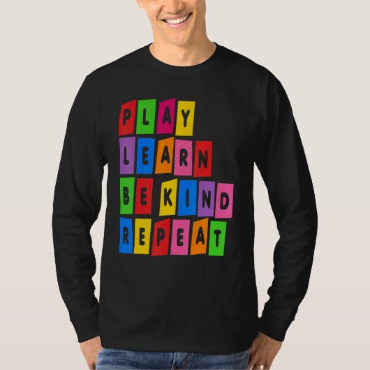 Play Learn Be Kind Repeat Anti Bullying Day 2022 U T-shirt (Voorkant)