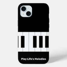 "Play Life's Melodies" Muziekliefhebber iPhone 15 Mini Hoesje