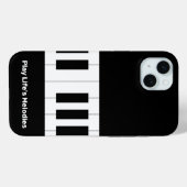 "Play Life's Melodies" Muziekliefhebber Case-Mate iPhone Case (Achterkant (horizontaal))