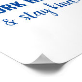 Play Nice Kid Playroom Sign Educational Poster (Coin)