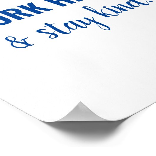 Play Nice Kid Playroom Sign Educational Poster (Coin)