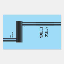Play Script-stijl van de Acting Edition