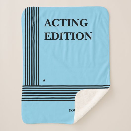 Play Script-stijl van de Acting Edition Sherpa Deken (Voorkant)