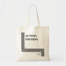 Play Script-stijl van de Acting Edition Tote Bag