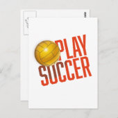 Play Soccer Briefkaart (Voorkant / Achterkant)