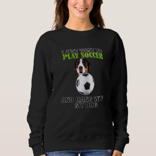 Play Soccer Hang W Dog Greater Swiss Mountain Dog Trui