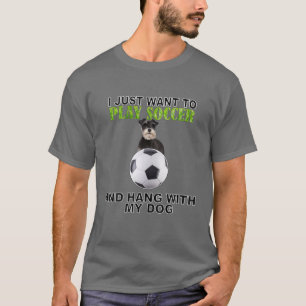 Play Soccer Hang W Dog Miniatuur Schnauzer 2 T-shirt