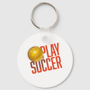 Play Soccer T-Shirt Sleutelhanger