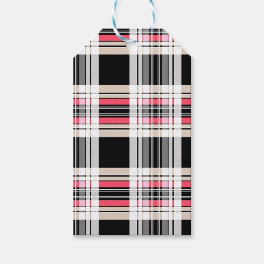 Play, tartan cadeaulabel (Voorkant)