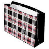 Play, tartan large cadeauzakje (Achterkant Gekanteld)