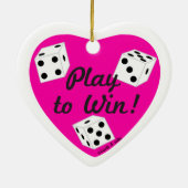 Play to Win Heart Ornament (Achterkant)