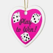 Play to Win Heart Ornament (Links)