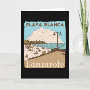 Playa Blanca Lanzarote Canarisch eiland Strand Spa Kaart