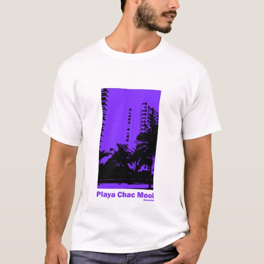 Playa Chac Mool Cancun Mexico T-shirt (Voorkant)