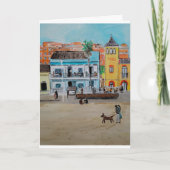 Playa de la Malvarrosa schilderij van Alfred Fox Kaart (Voorkant)