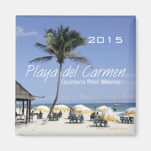 Playa del Carmen Mexico Beach Magnet Change Year Magneet