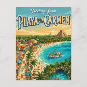 Playa del Carmen Mexico Briefkaart