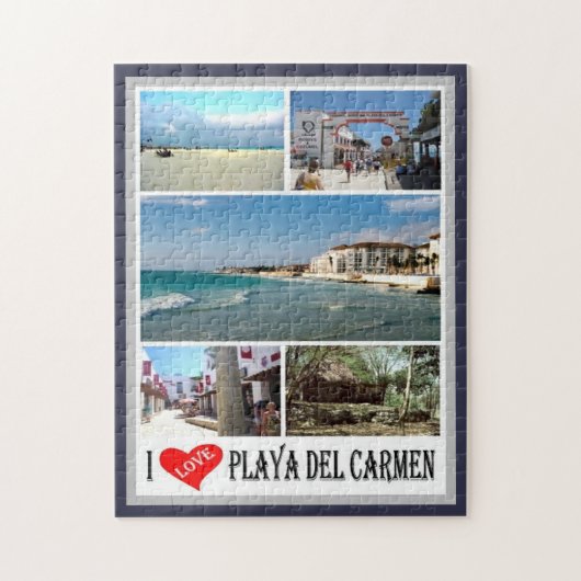 Playa Del Carmen - Mexico - I Love - Legpuzzel (Verticaal)