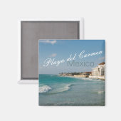 Playa del Carmen Mexico Plage Voyage Frigo Magnet (Recto/Verso)