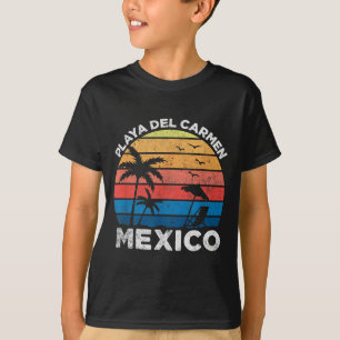 Playa Del Carmen Mexico Retro Vintage Vakantie T-shirt