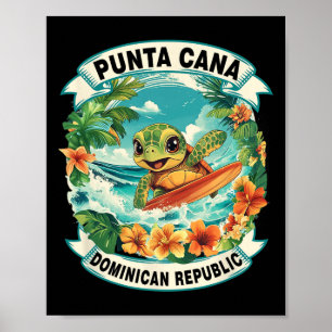 Playa Del Carmen Mexico Schattige Zeeschildpad Sur Poster