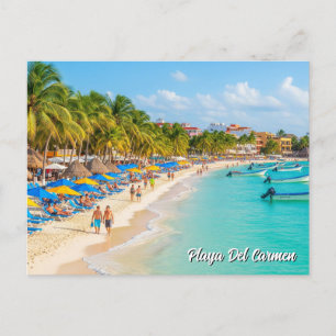 Playa del Carmen Mexico Travel Beach Briefkaart