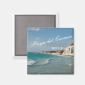Playa del Carmen Mexique Plage Magnet Changement A (Recto/Verso)